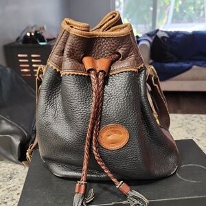 Dooney & Bourke Black and Brown Leather   Bag